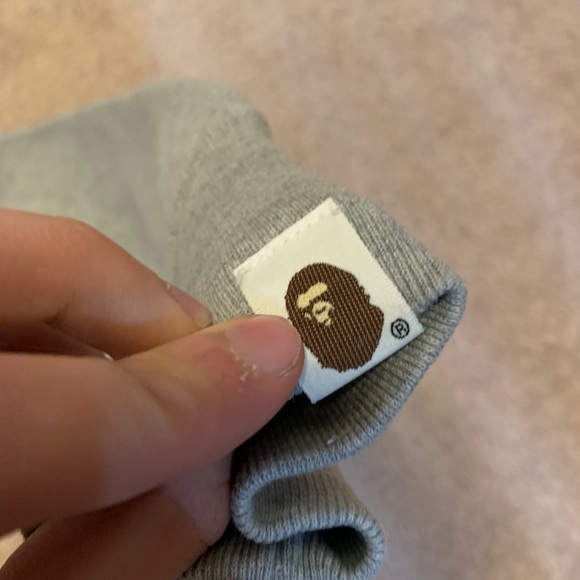 Bape busy works grey hoodie